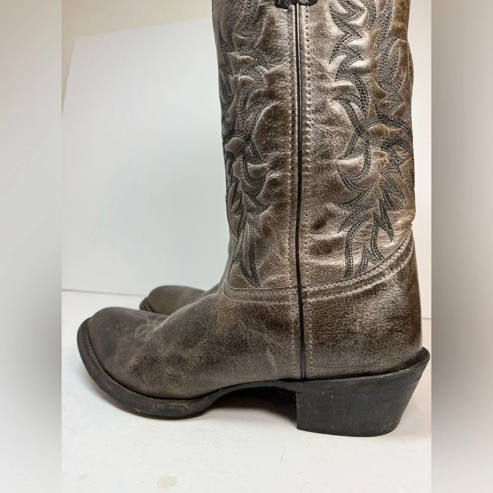Laredo Men’s‎ Western Leather Harding Boot Size 10D Grey Color